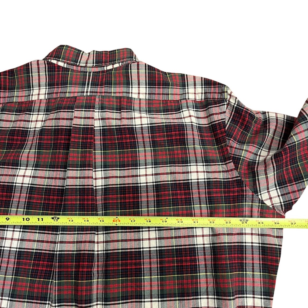 Polo Ralph Lauren Men's Long Sleeve Plaid‎ Oxford Shirt Classic Fit White/Red XL - Picture 8 of 8